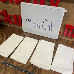 5/$20 White Cloth Napkins - Set of 4